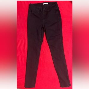 SO Jeans Juniors Size 3 / 26w Jegging Low Rise Skinny Black Denim